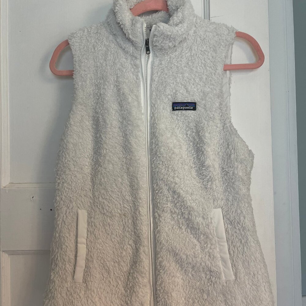 Patagonia White Teddy Vest